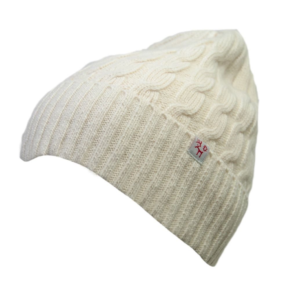 Börjesson Handskar Strickmütze Strickmütze mit Zopfmuster – aus edlem Merinowolle-Mix Modische Mütze aus schwedischer Wintermode