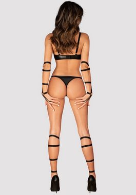 Obsessive Beinstulpen Bein Harness - schwarz