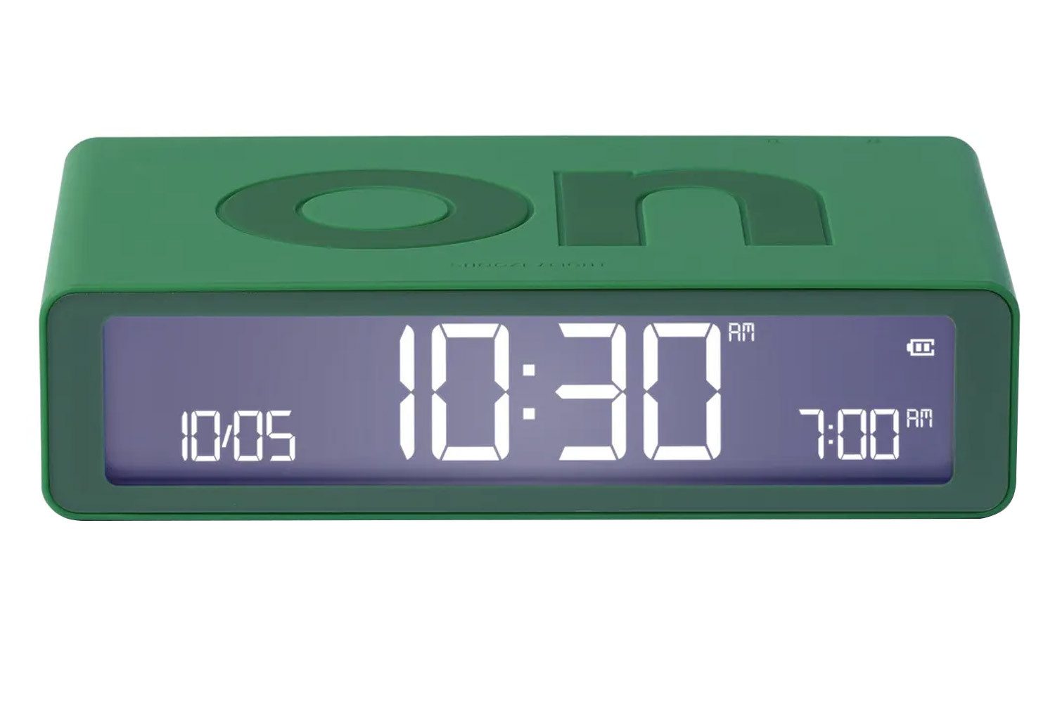 Lexon Quarzwecker Digital-Flip Classic Grün
