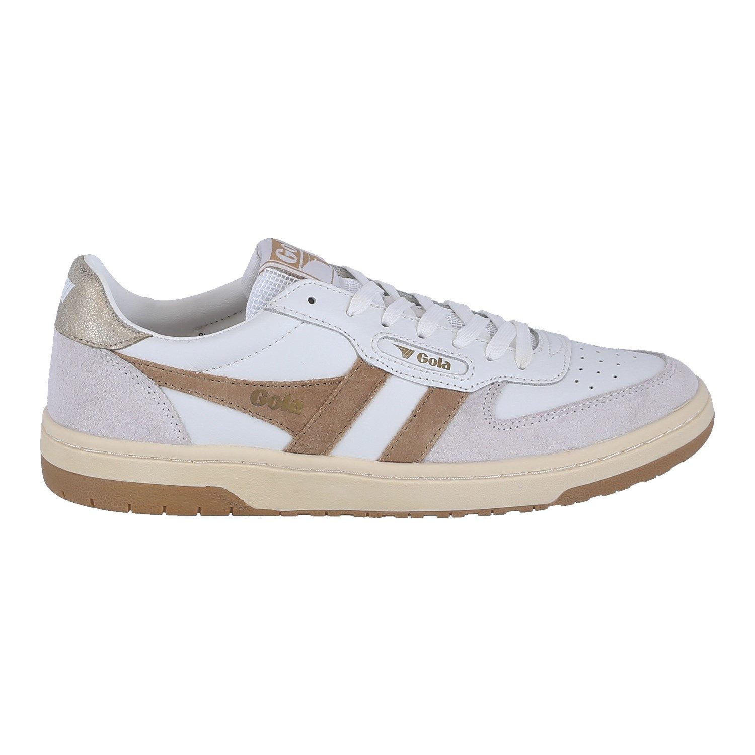 Gola Hawk 2024 weiss/hellbraun/gold Damen Sneaker günstig online kaufen