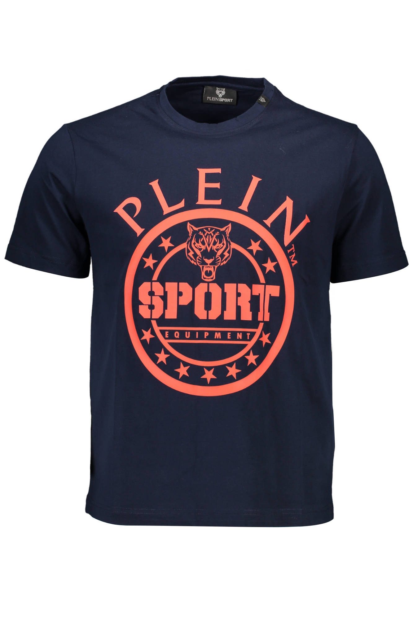 PLEIN SPORT T-Shirt Herren Kurzarm T-Shirt Blau mit Rundhals und
