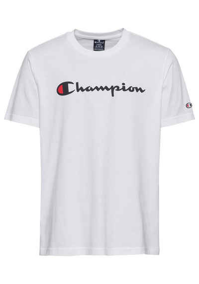 Champion T-Shirt Icons Crewneck T-Shirt Large Logo mit Logo Print