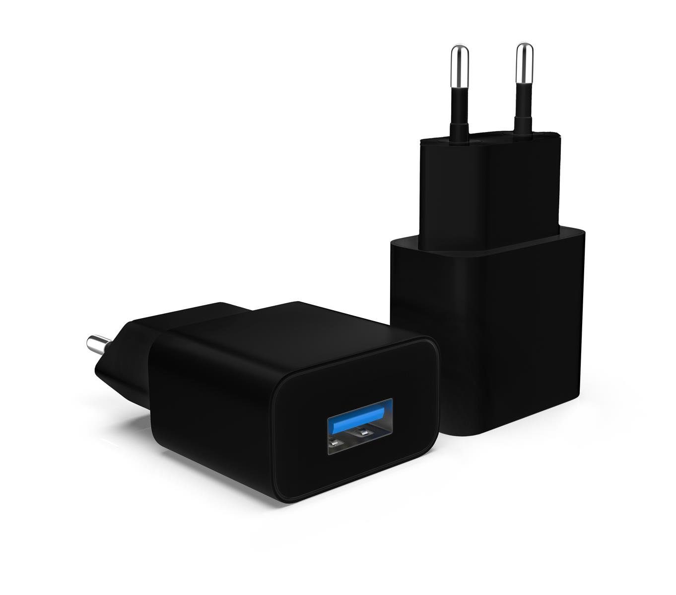 Slabo USB-Adapter Netzteil für Odys Falcon 10 Plus Mira SCHWARZ Black Notos Plus Ladegerät Reiseladegerät Charger Ultra-Slim Fusion Win 12 Pro 