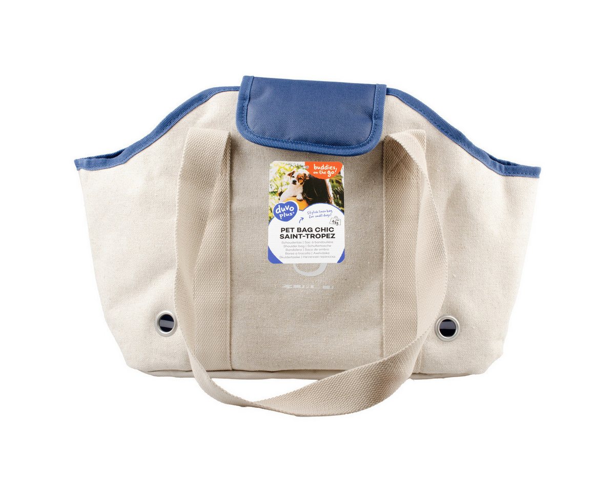 Thumbnail - DUVO+ Tiertransporttasche Tasche Saint-Tropez schick beige für Hunde