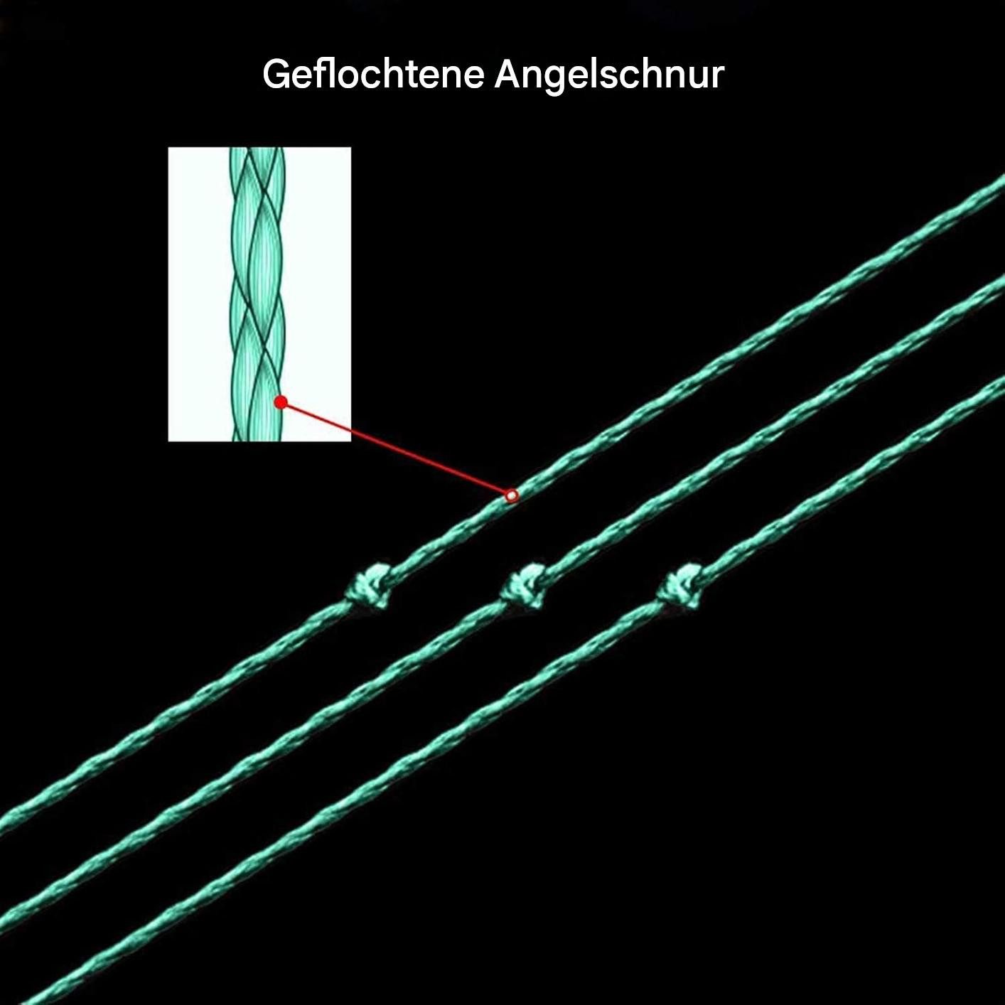 GarveeMore Angelschnur Línea de Pesca Trenzada 4/8 Hebras 100% PE Resistente 300-1000m, 500 m Länge – Bild 4 von 5