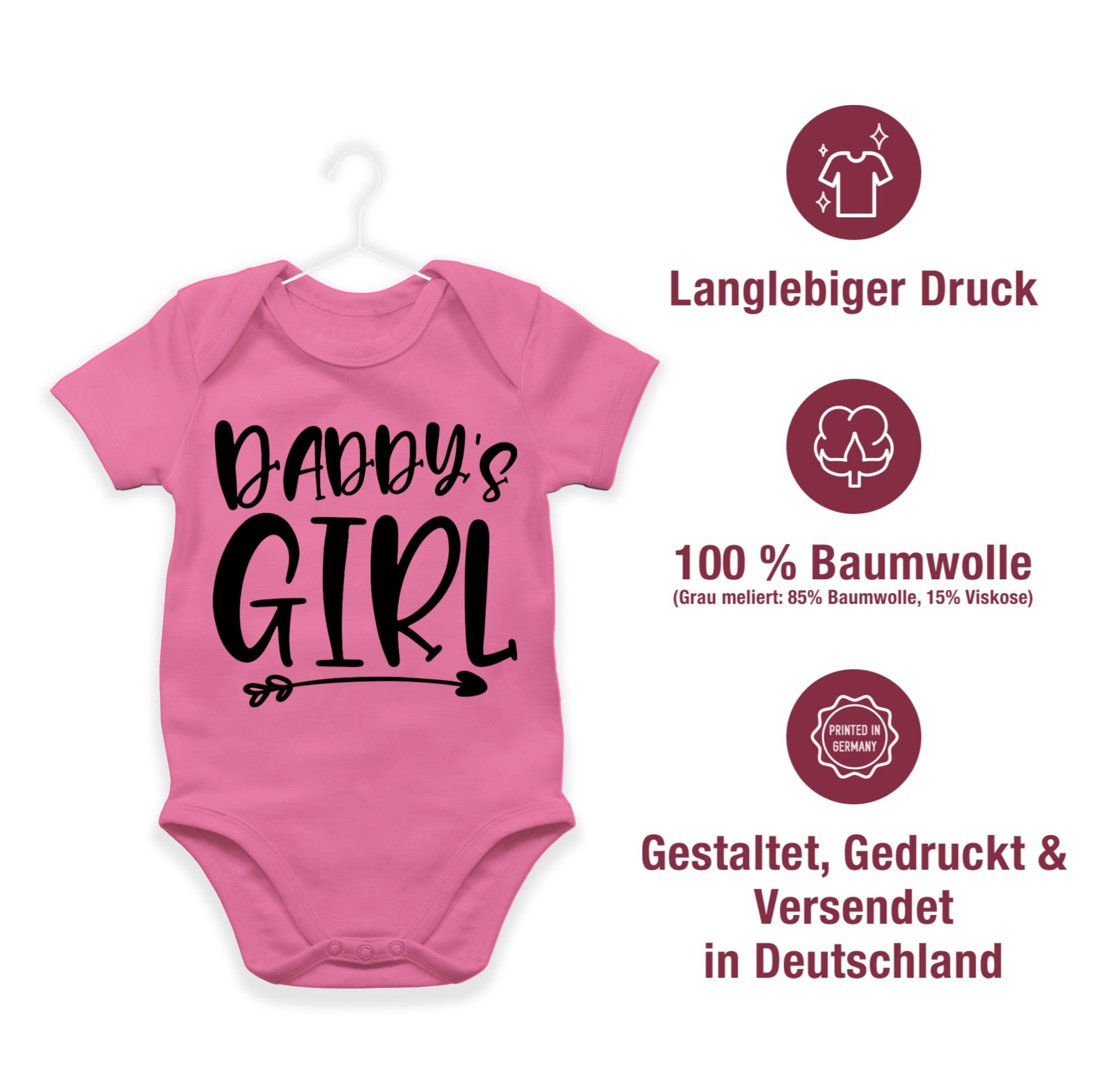 Shirtbody Baby Vatertag Girl Shirtracer 2 Pink Geschenk Daddys