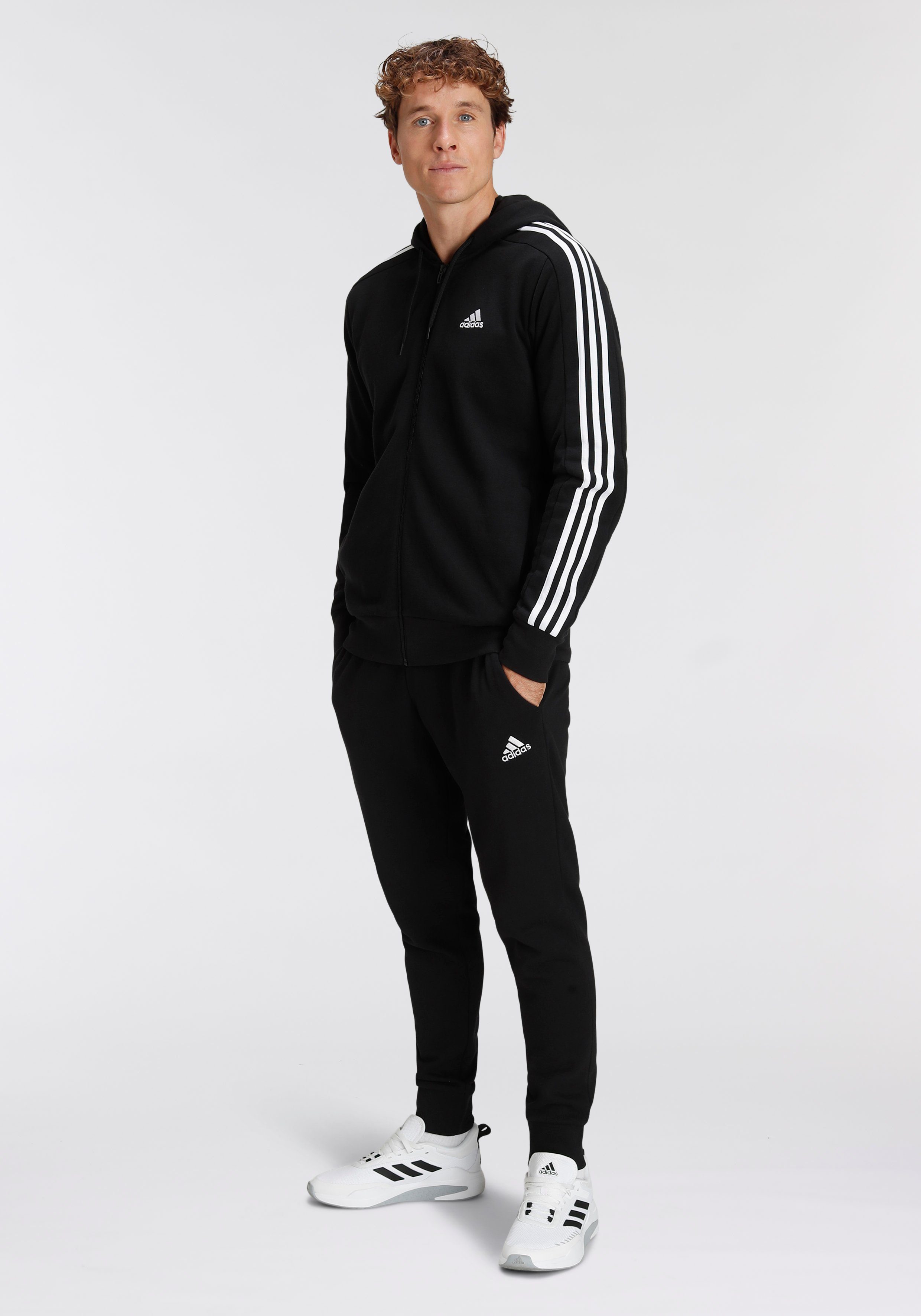 / FZ Black adidas Kapuzensweatjacke White HD FT (1-tlg) 3S Sportswear M