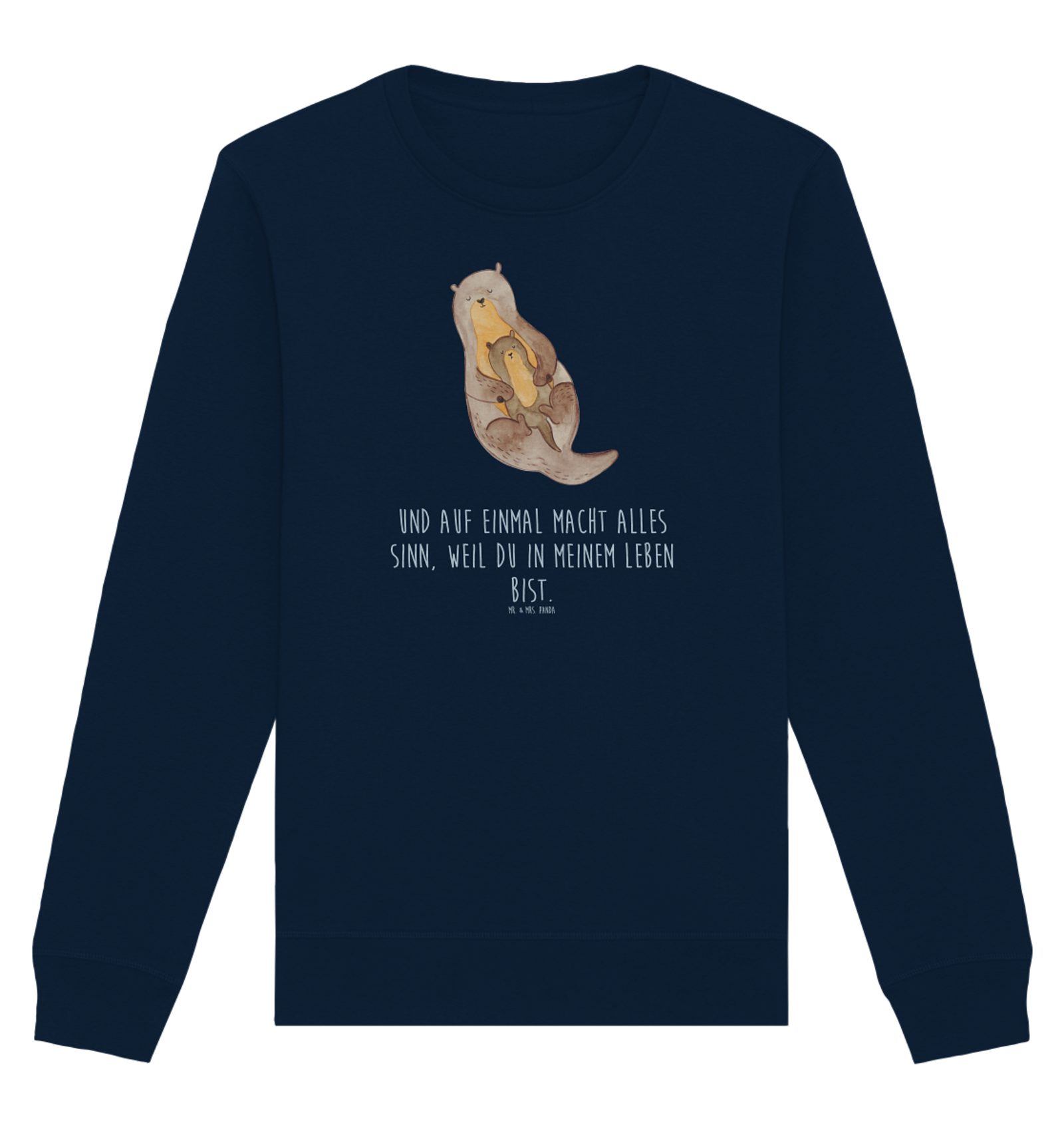 Longpullover Otter Kind Größe XL - French Navy - Geschenk, Pullover Männer, Fischo
