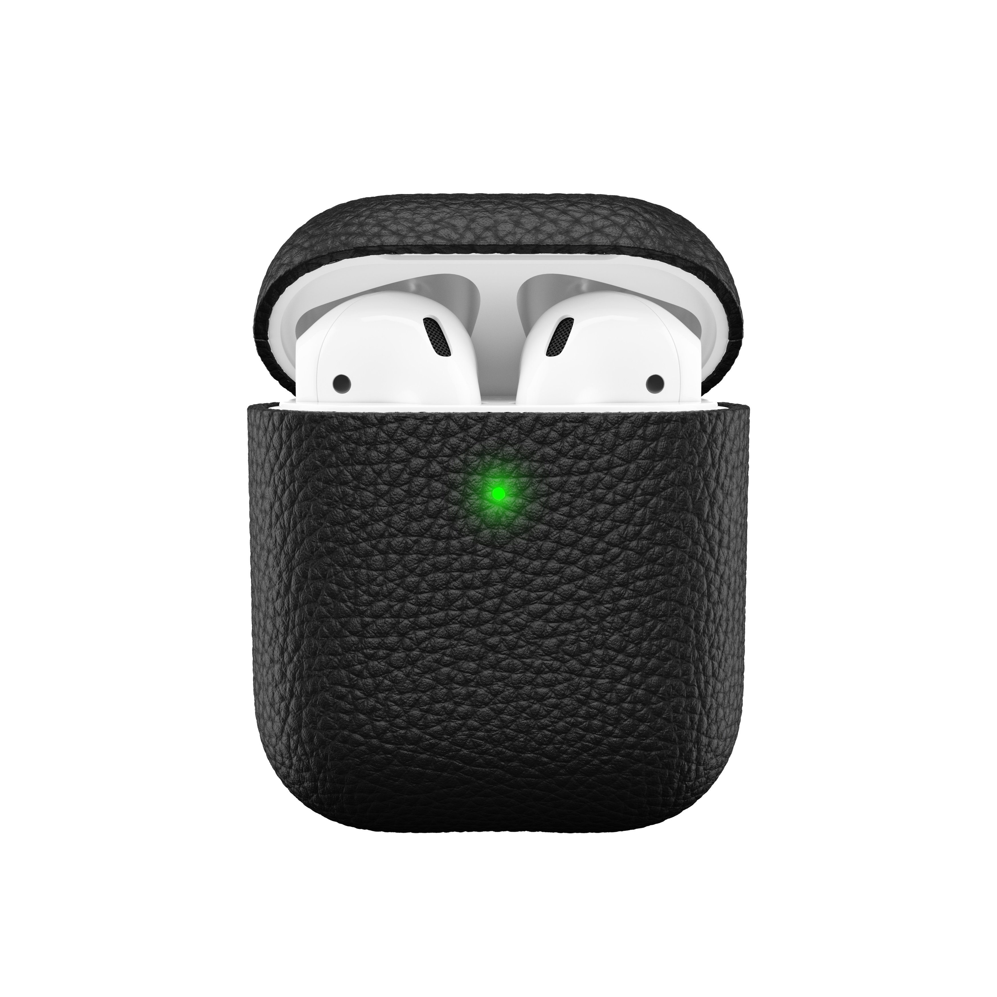 KeyBudz Kopfhörer-Schutzhülle Artisan Leder Schutzhülle für AirPods, Apple AirPods 1. und 2. Generation, Leder, Echtleder