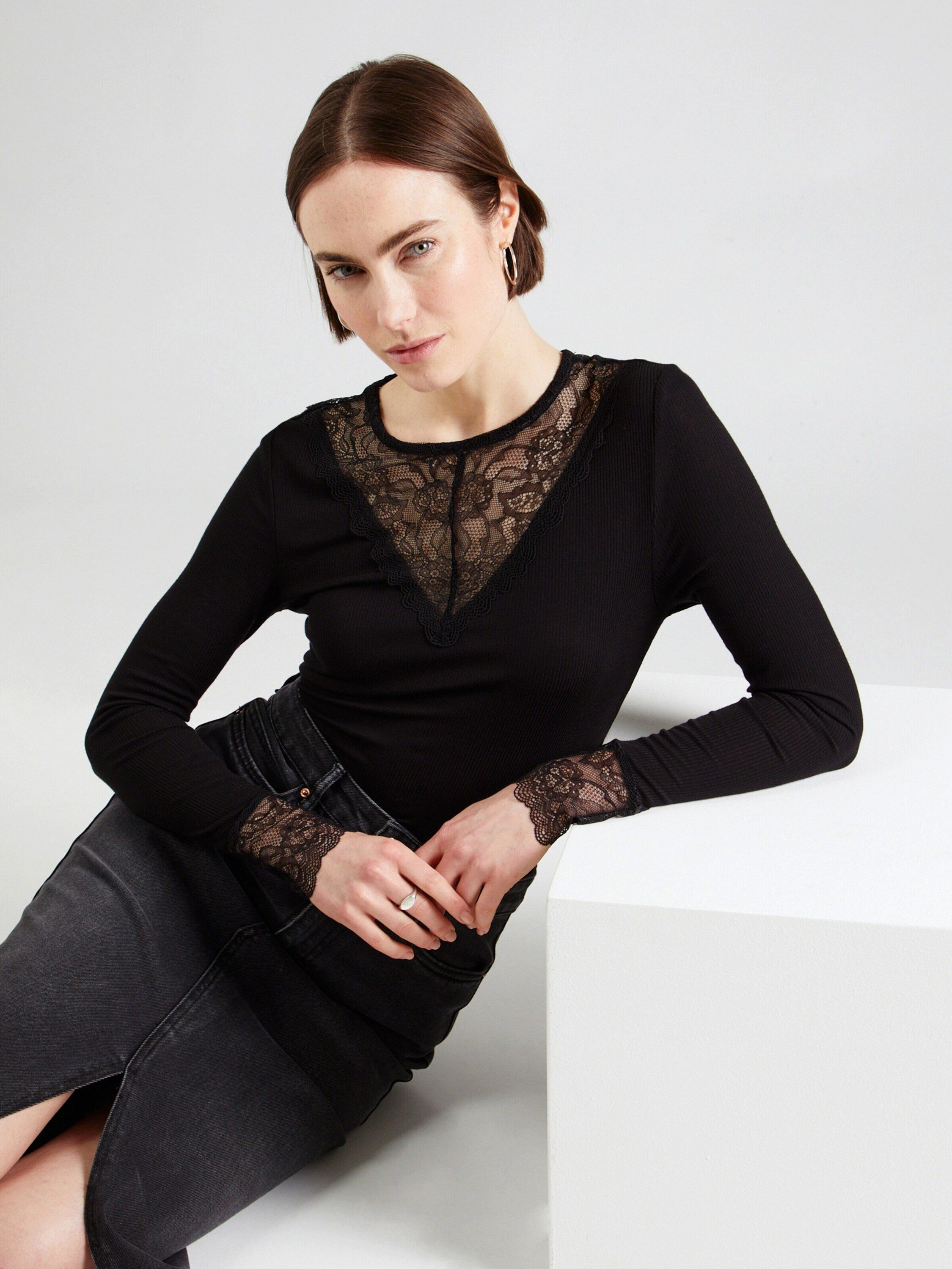 JDY Spitzenshirt JDYROXY L/S LACE TOP günstig online kaufen
