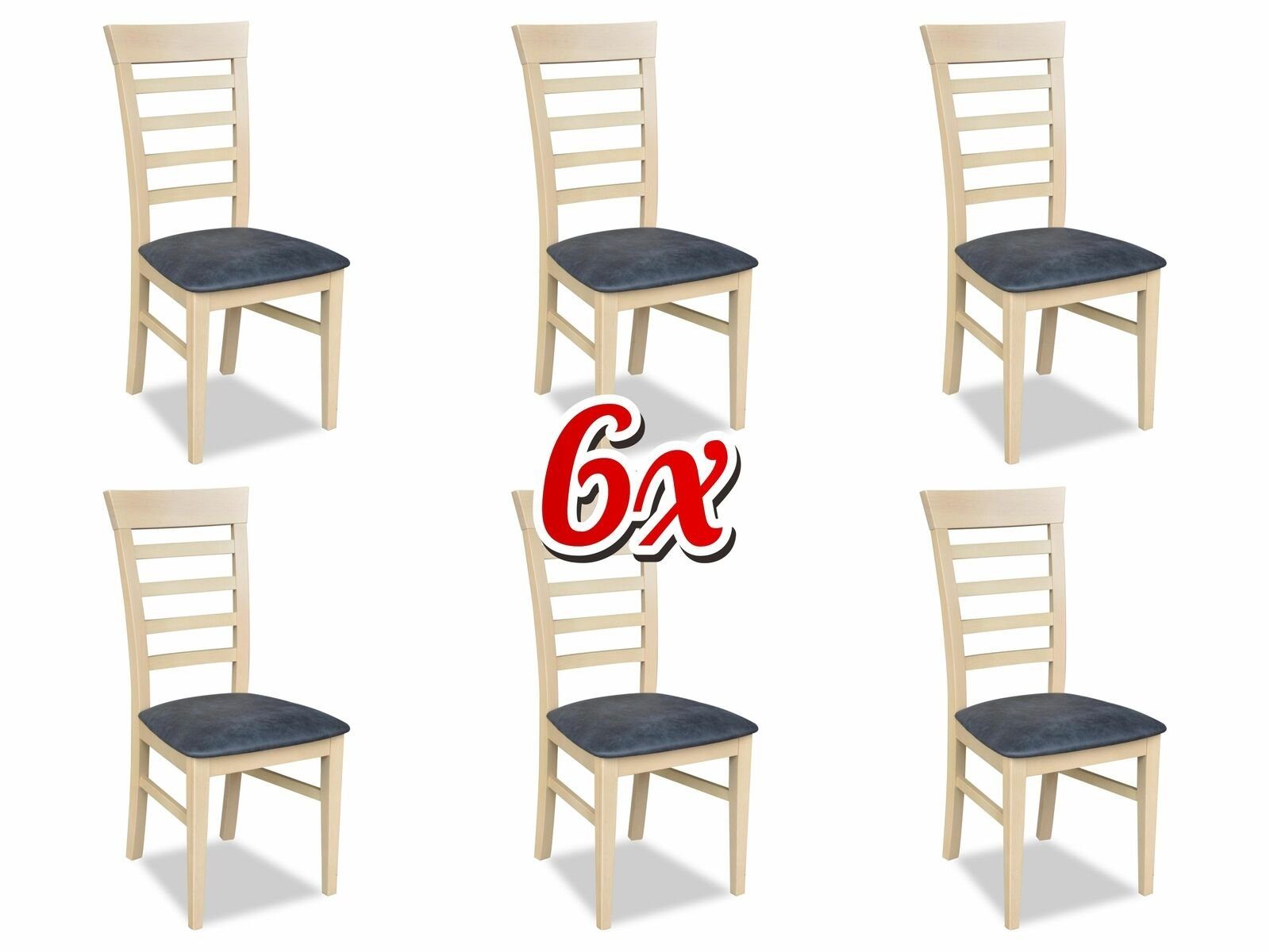 Möbel JVmoebel Gruppe Stühle 6x Stuhl, Esszimmer Set Stuhl Essgarnitur Lehn Garnitur Essgruppe