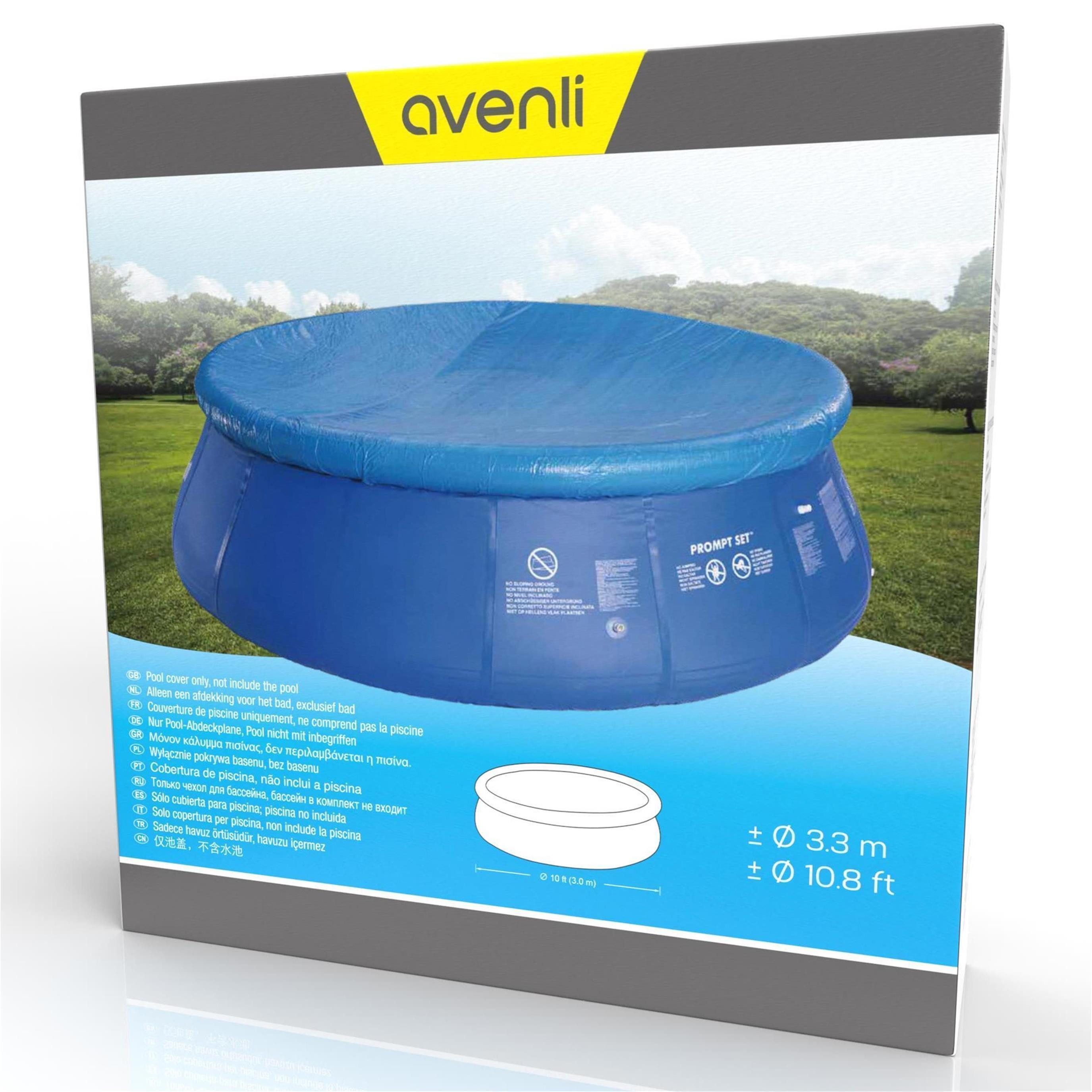 Avenli Pool-Abdeckplane Poolabdeckung Ø 330 cm (Für Ø 300 cm Prompt Set Pools, 1-St., Abdeckung für Quick Up Pools), für Ø 300 cm Prompt Set Pools