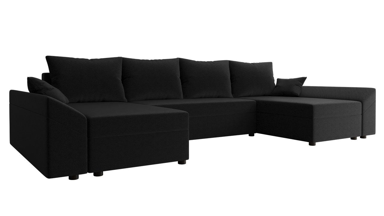 U Schlaffunktion U-Form Eckcouch, mit Bettkasten, Ecksofa MIRJAN24 Lux, und 5 symmetrisches Sofa, Dante Sitzer Wohnlandschaft