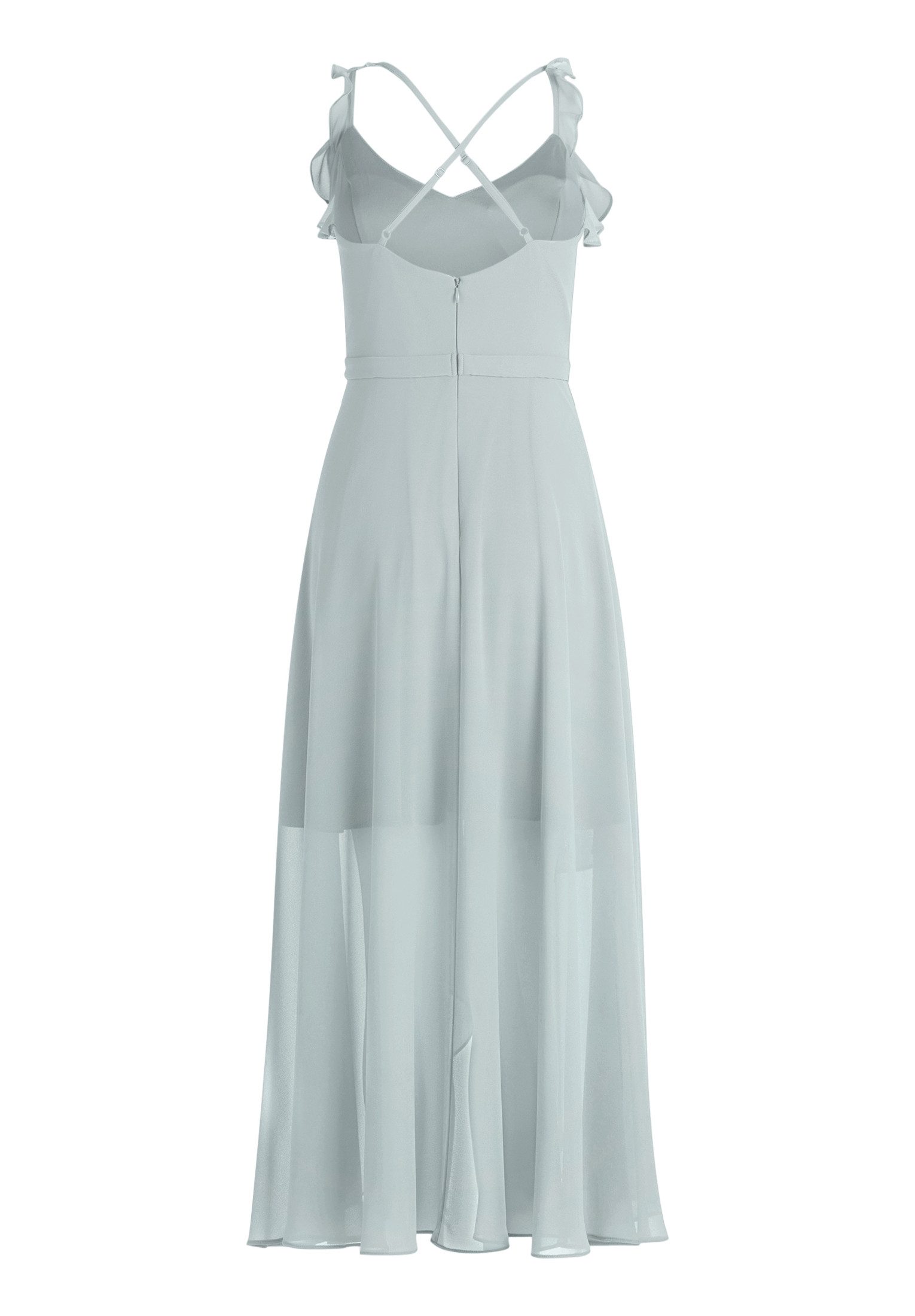Vera Mont Abendkleid Damen mit Volant Wickel-Design