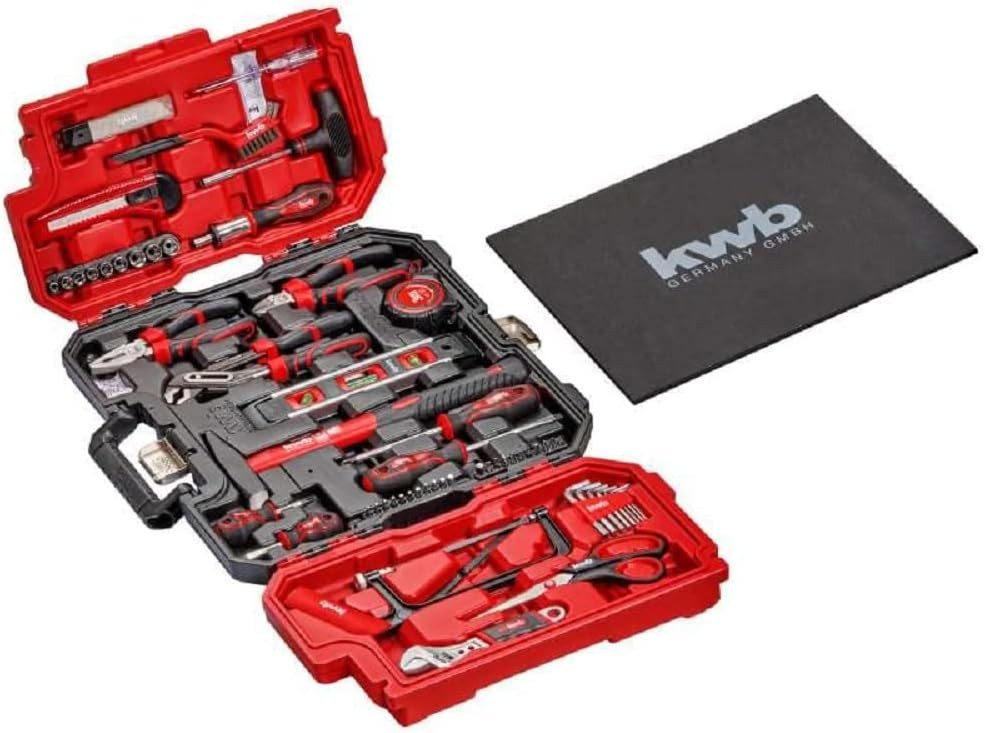 kwb Werkzeugset kwb Werkzeugkoffer, 70-teilige Werkzeug-Set, stabiler Kunststoff-Koffe, kwb Werkzeugkoffer, 70-teilige Werkzeug-Set, stabiler Kunststoff-Koffe