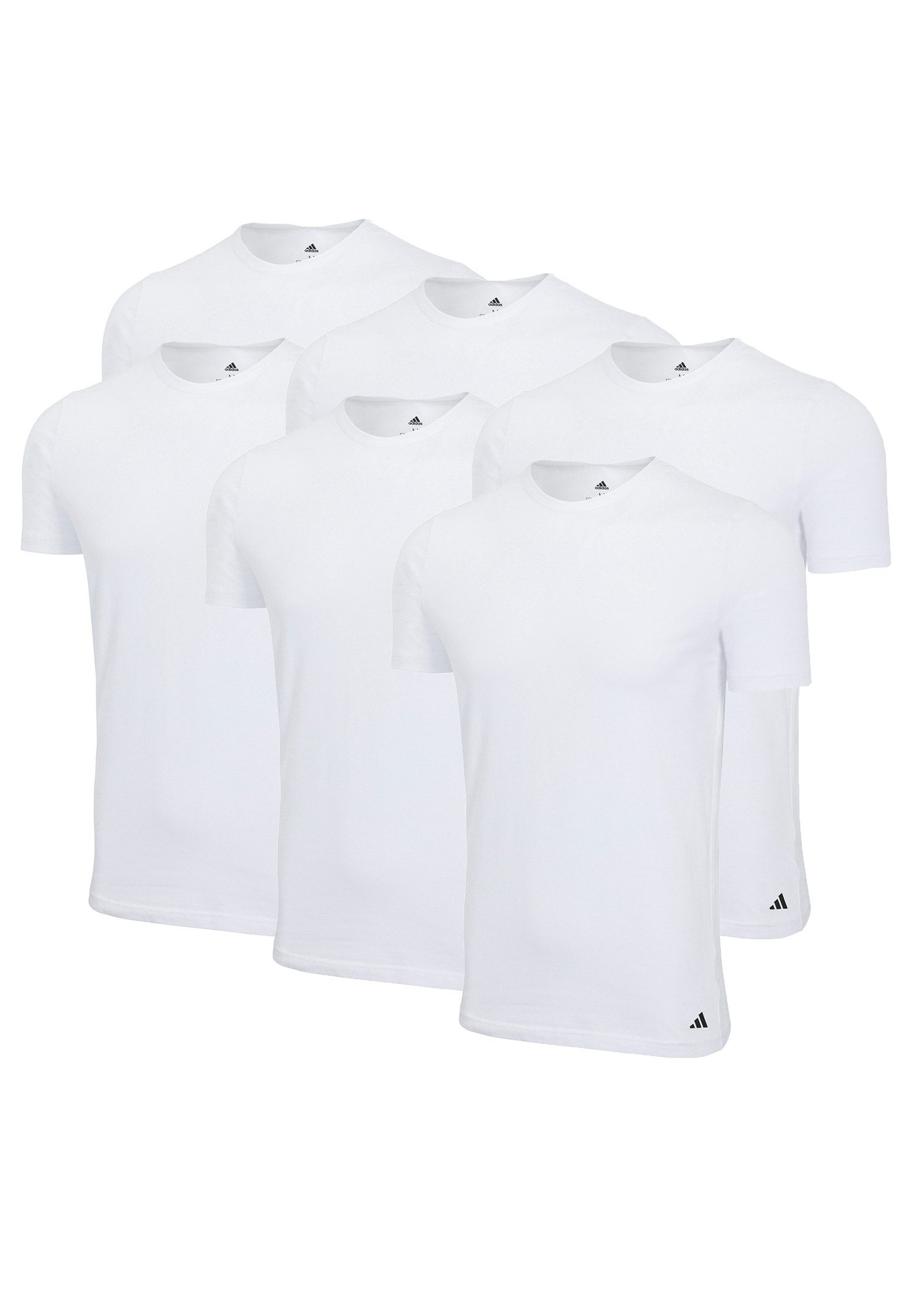 adidas Performance Poloshirt T-Shirt Basic 6P (Packung, 6-tlg., 6er-Pack)