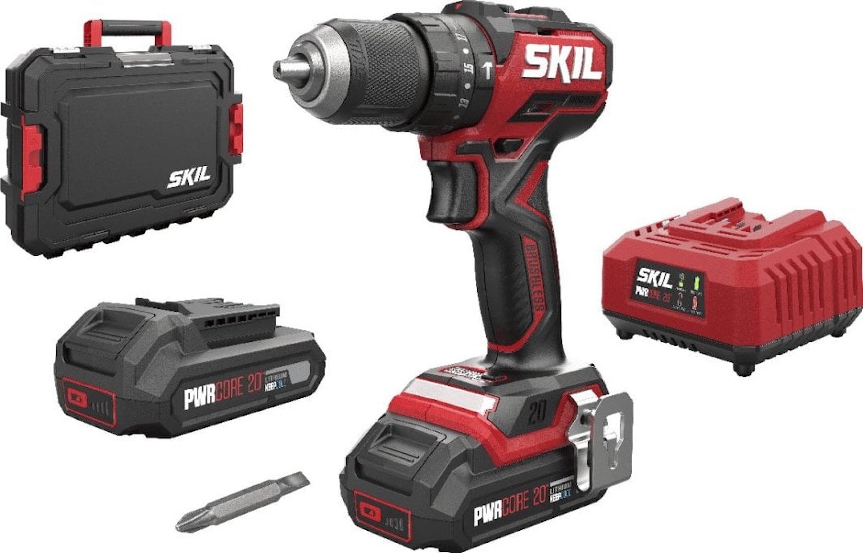 SKIL Akku-Bohrschrauber Skil 20V 3075 HC Akku-Schlagbohrmaschine (2x2,0 Ah, Koffer), 20 V, (Skil 20V 3075 HC Akku-Schlagbohrmaschine (2x2,0 Ah, Koffer)