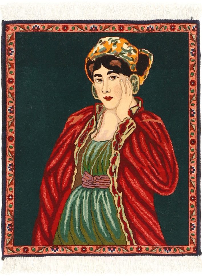 Carpet Avenue Teppich Tabriz Bildteppich 50 Raj 57x45, Rechteck, Höhe: 8 mm