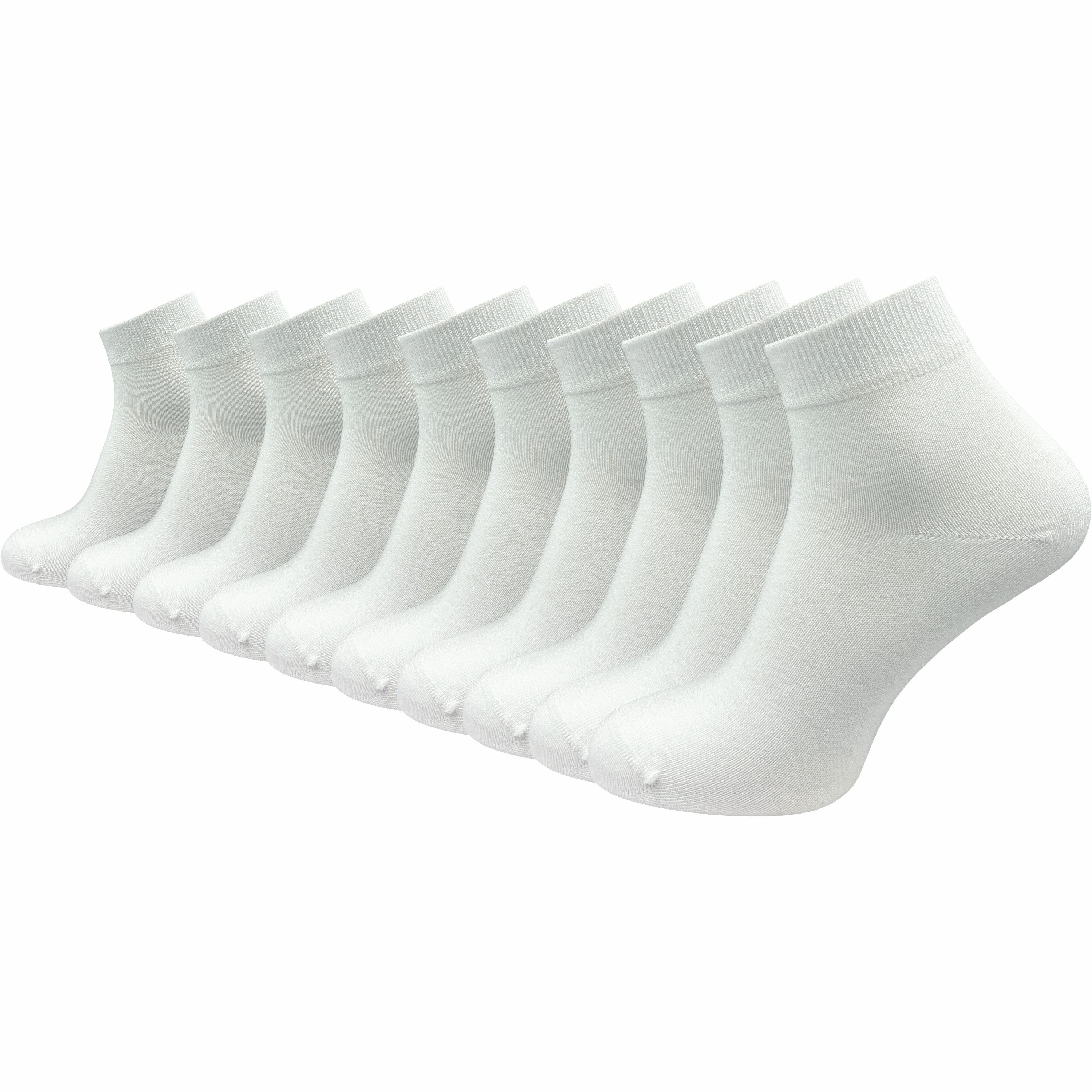Kurzsocken aus 100% reiner Baumwolle - Quartersocken für Damen