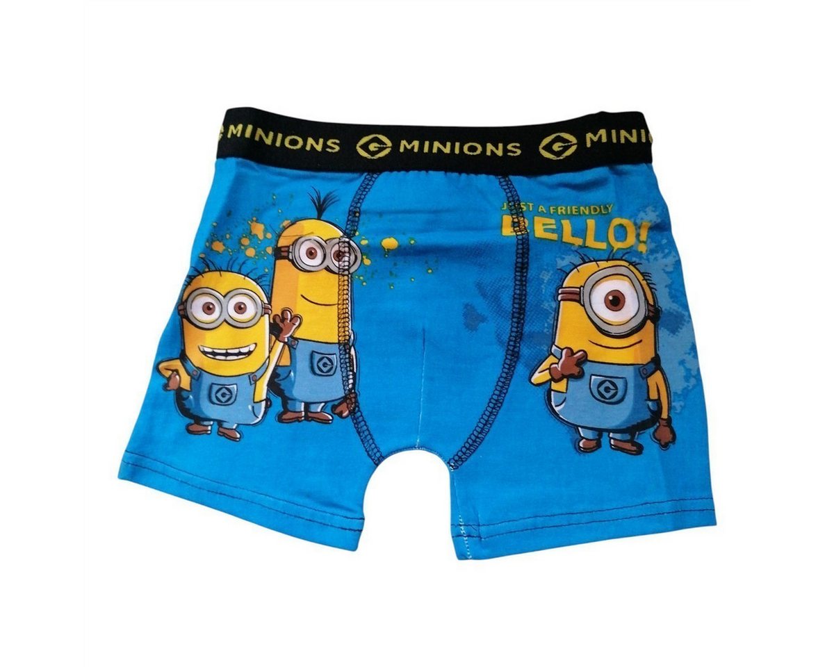 EplusM Boxershorts Coole Retro-Shorts für Jungen, Minions, mit Schriftzug "Just a frien