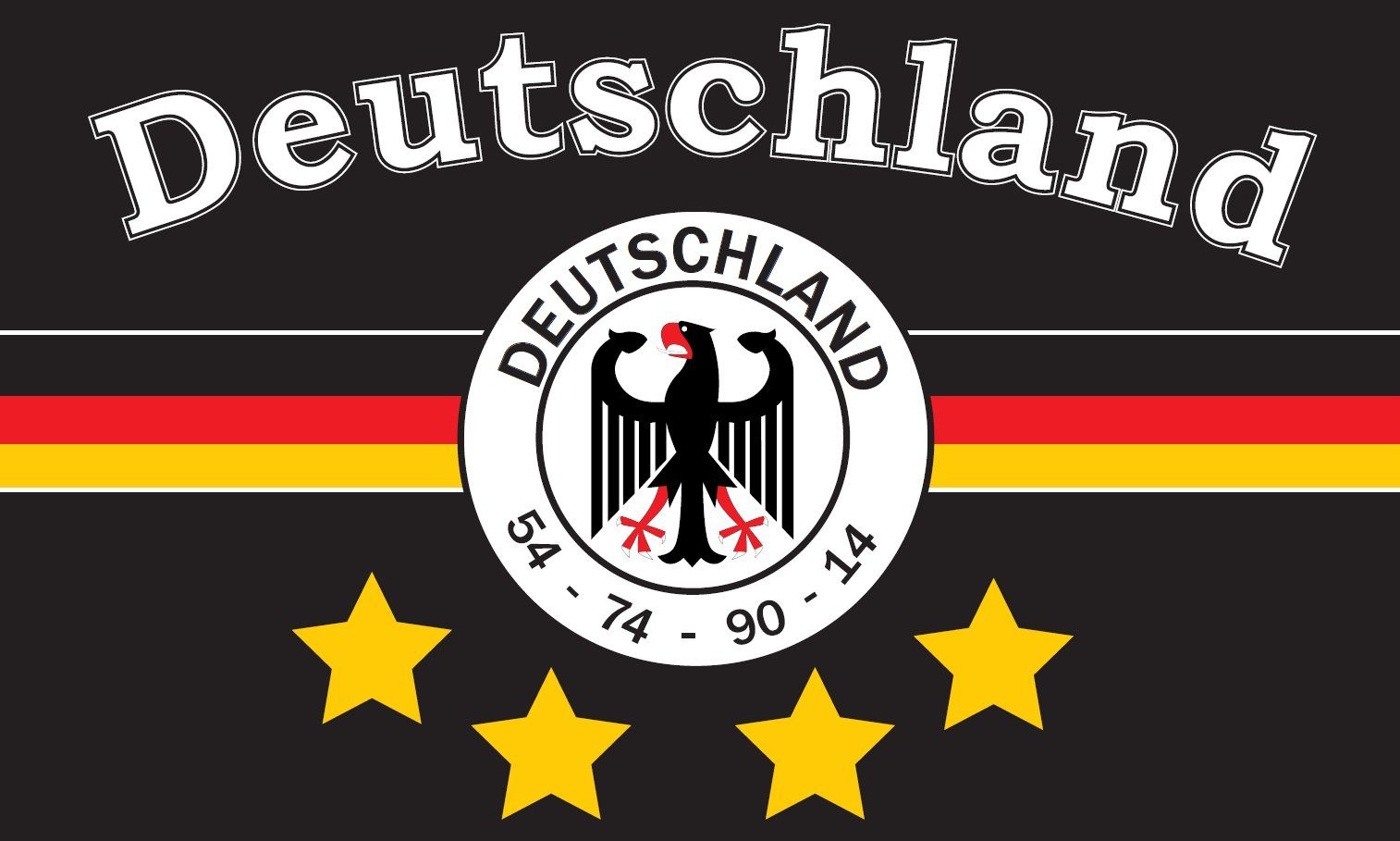 trends4cents Flagge (Deutschland Bundesland Fahnenmaste für 150 Flagge cm Hissfahne Fußball), Sturmflagge Hissfahne x 90