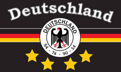 trends4cents Flagge Flagge 90 x 150 cm Hissfahne Bundesland Sturmflagge Hissfahne (Deutschland Fußball), für Fahnenmaste