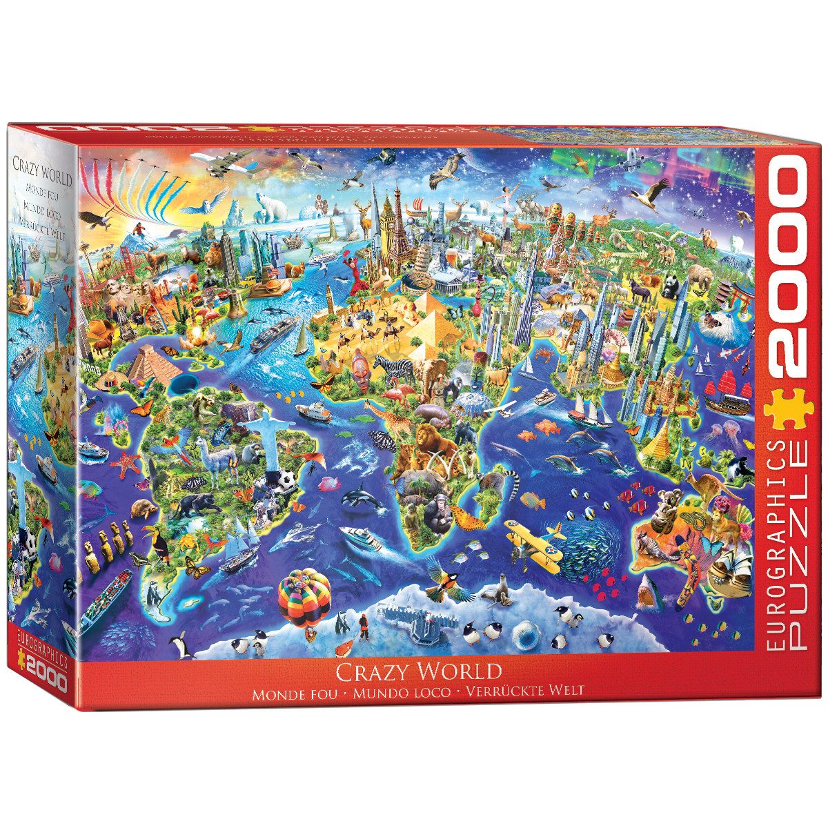 EUROGRAPHICS Puzzle Puzzle Verrückte Welt 2000 Puzzleteile, 2000 Puzzleteile