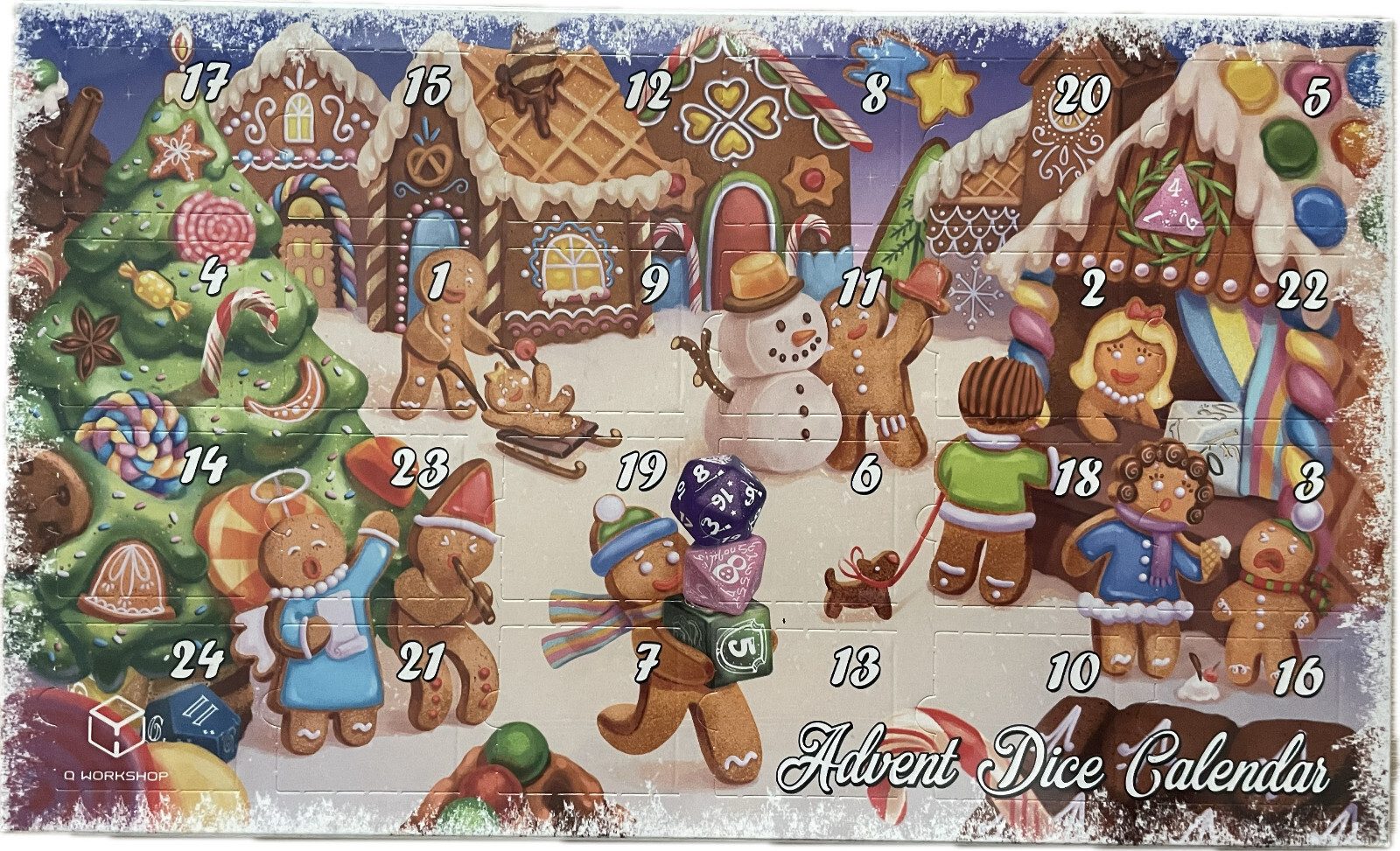 DUNGEONS & DRAGONS Spielzeug-Adventskalender Advent Dice Calendar Würfel Adventskalender Weihnachten Pen & Paper (1-tlg)