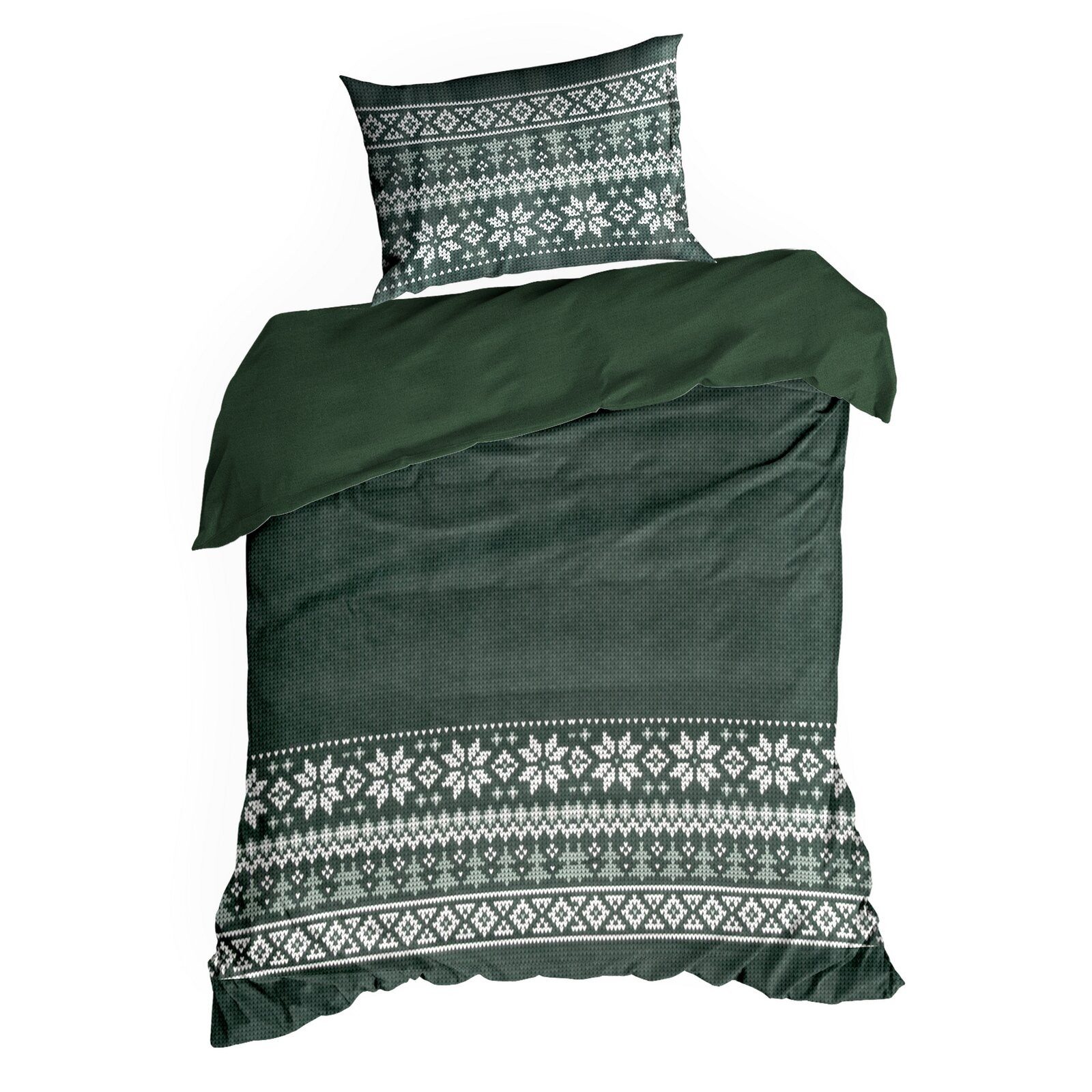 Eurofirany Bettwäsche Weihnachtsbettwäsche Wintermotive Mikrofaser, – stilvolles Design aus Mikrofaser