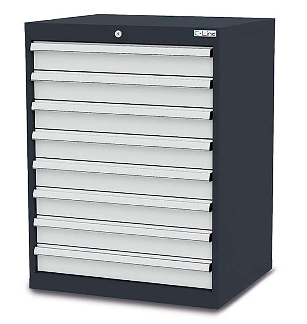 Simplaflex Werkzeugschrank Simplaflex Schubladenschrank, 8 Schubladen, BxTxH 700x575x920 mm