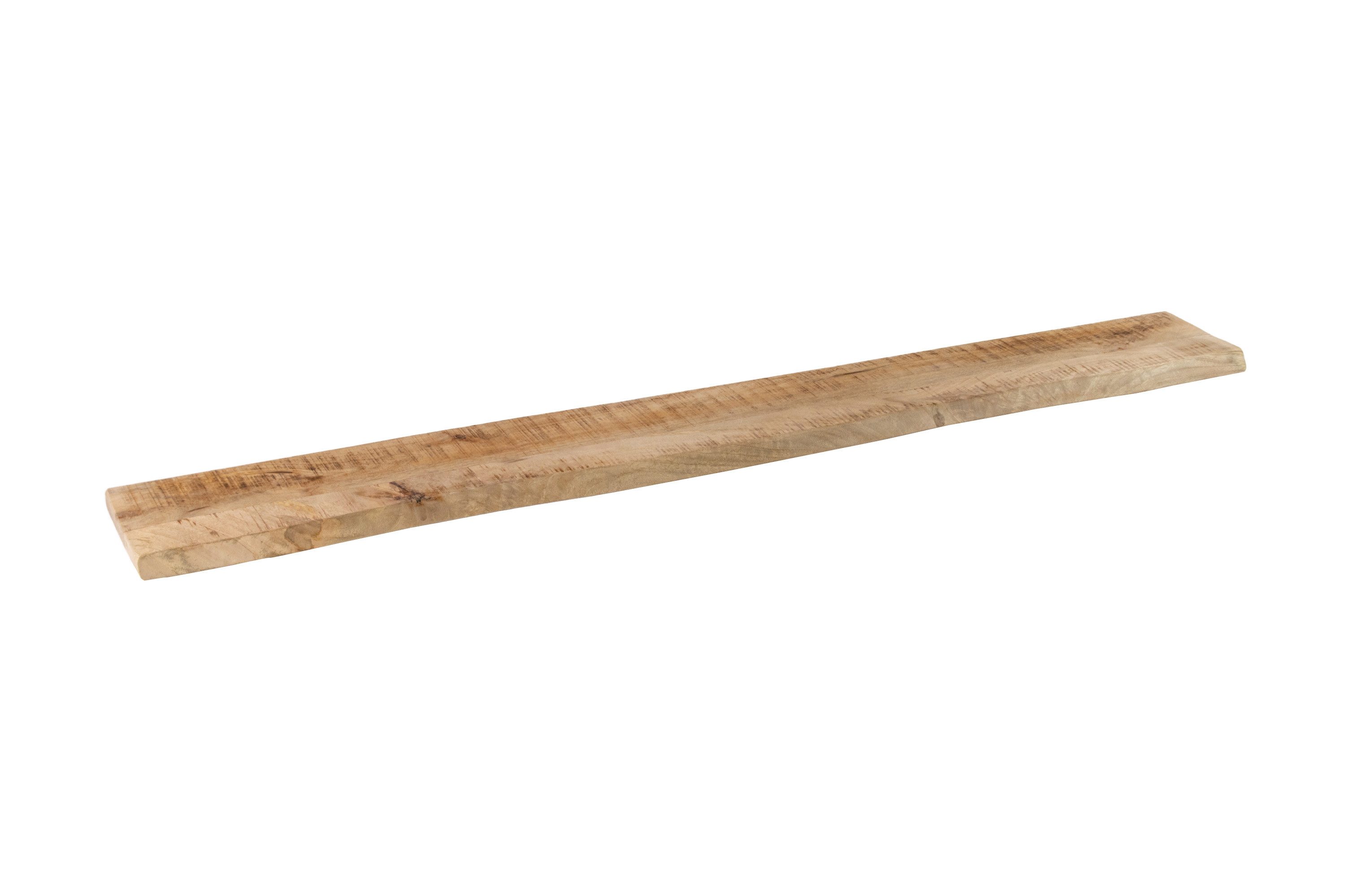 Trelevo® Wandregal Amanda, Akazienholz, Baumkante, Steckboard, günstig online kaufen