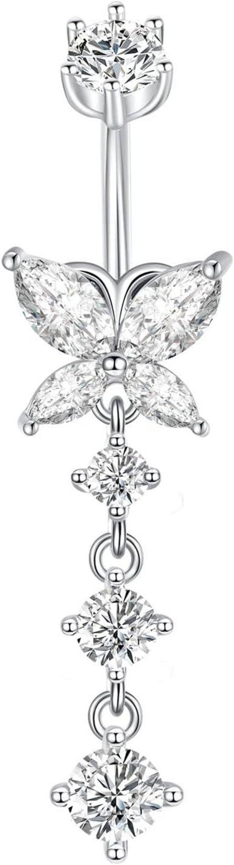 Besyvvin Bauchnabelpiercing 925 Sterling Silber Bauchnabelpiercing günstig online kaufen