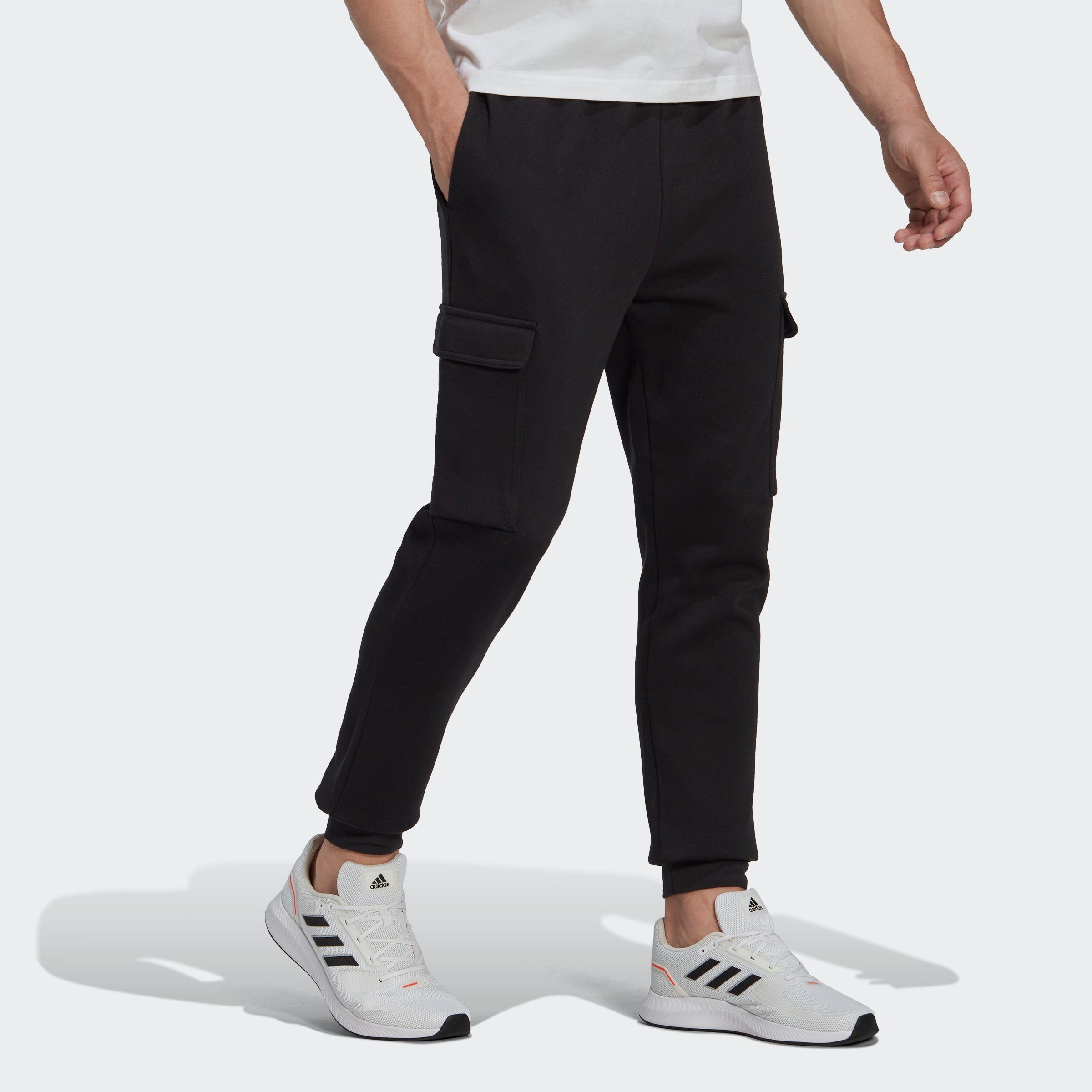 CARGOHOSE Sportswear FLEECE adidas TAPERED ESSENTIALS REGULAR Sporthose (1- tlg)