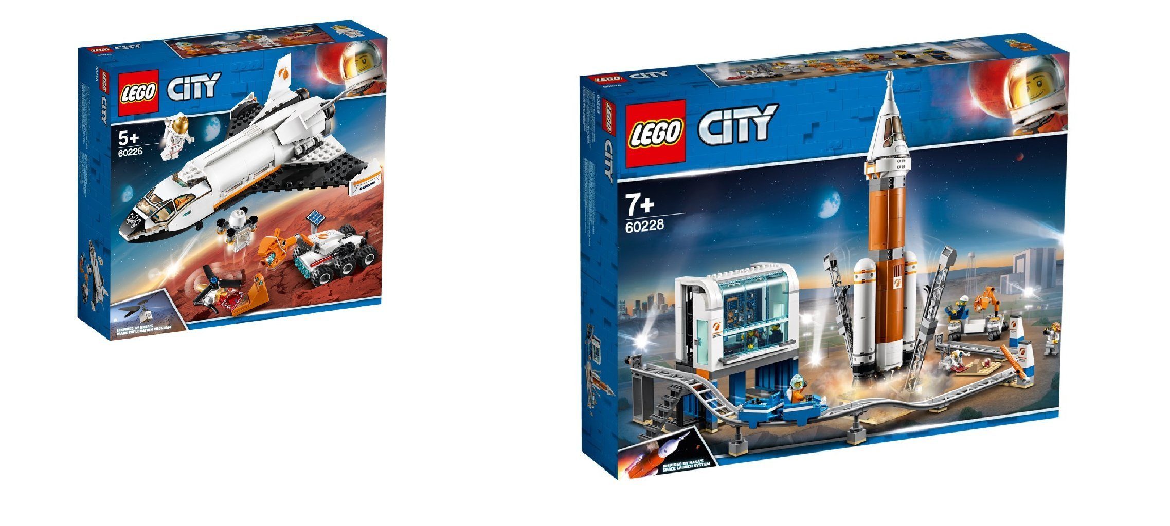 LEGO® Konstruktions-Spielset City 2er Set: 60226 Mars-Forschungsshuttle +  60228