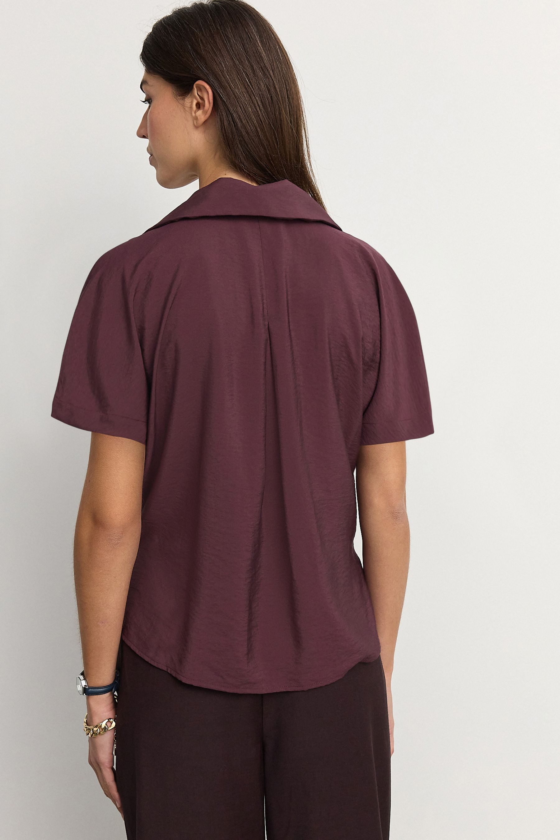 Next Blusenshirt Relaxed Fit Kurzarmtop mit günstig online kaufen