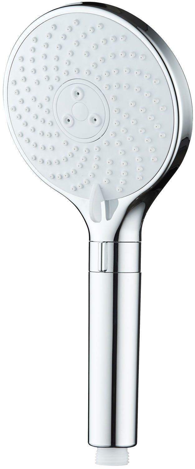 WENKO Handbrause Water Saving, wassersparender Duschkopf, 3 Strahlarten, Ø 12 cm