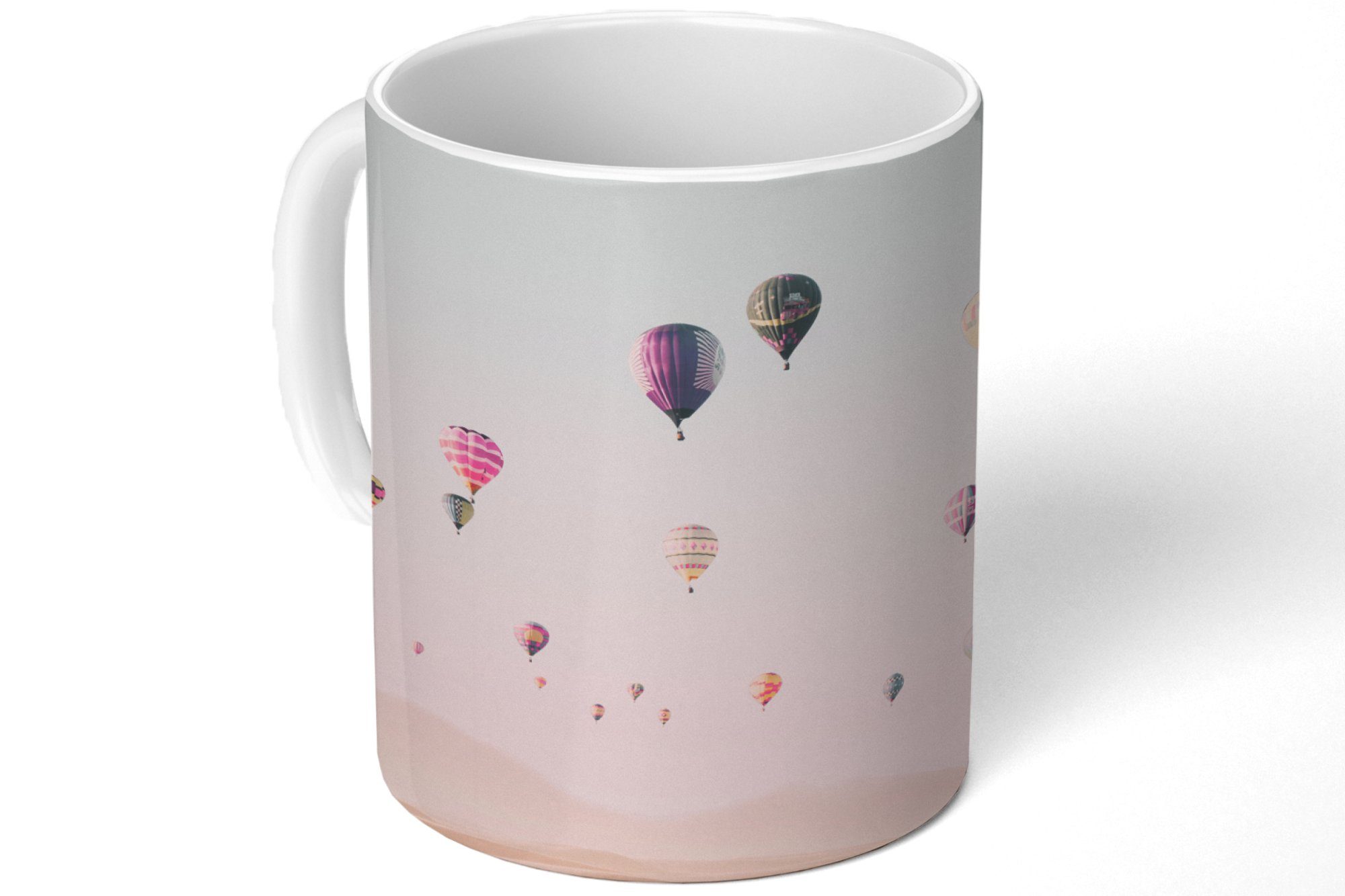 MuchoWow Tasse Landschaft Heißluftballon Becher, Teetasse, Natur, Keramik, - Geschenk - Kaffeetassen, Teetasse, Wüste - Himmel 