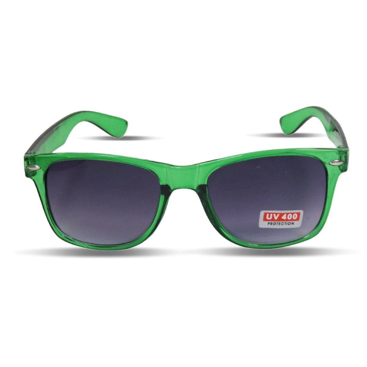 Sonia Originelli Sonnenbrille Transparent Einfarbig Spaß Fasching gruen Sonnenbrille Onesize Partybrille