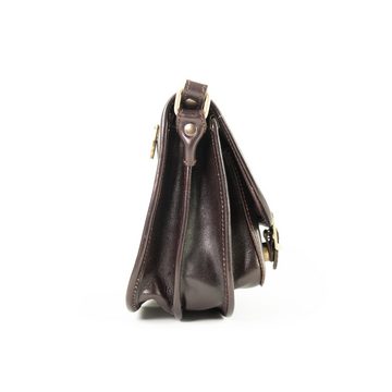 lePelou Handtasche ELENA, Umhängetasche, Schultertasche, Vintage Messenger, echt Leder, Made in Italy