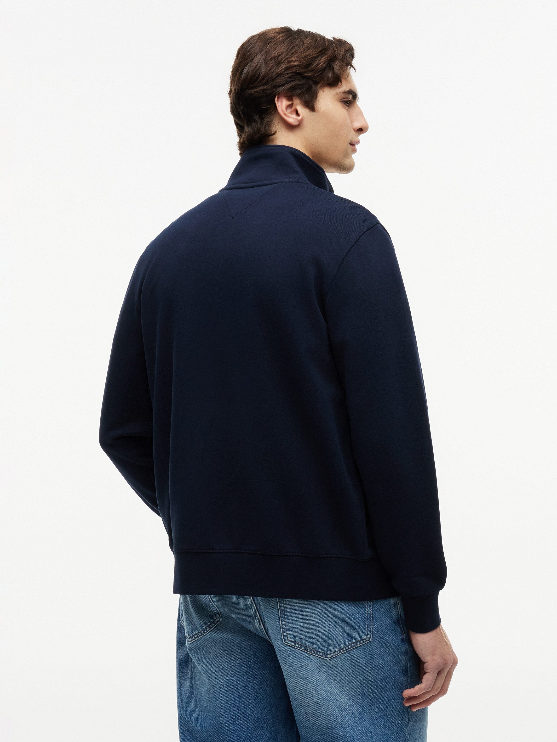 Tommy Hilfiger Sweatjacke SCRIPT STACK FZ STAND COLLAR