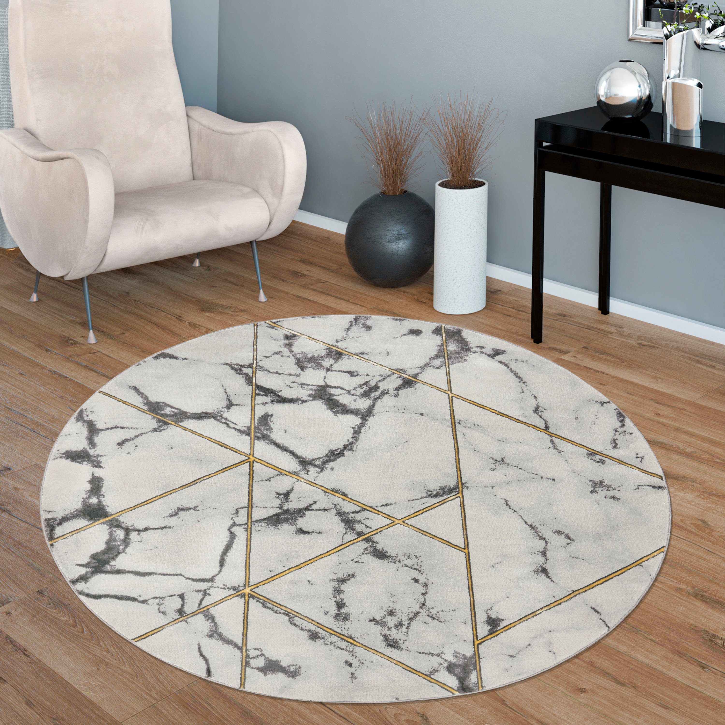 Paco Home Teppich Kraft 524, rund, günstig online kaufen