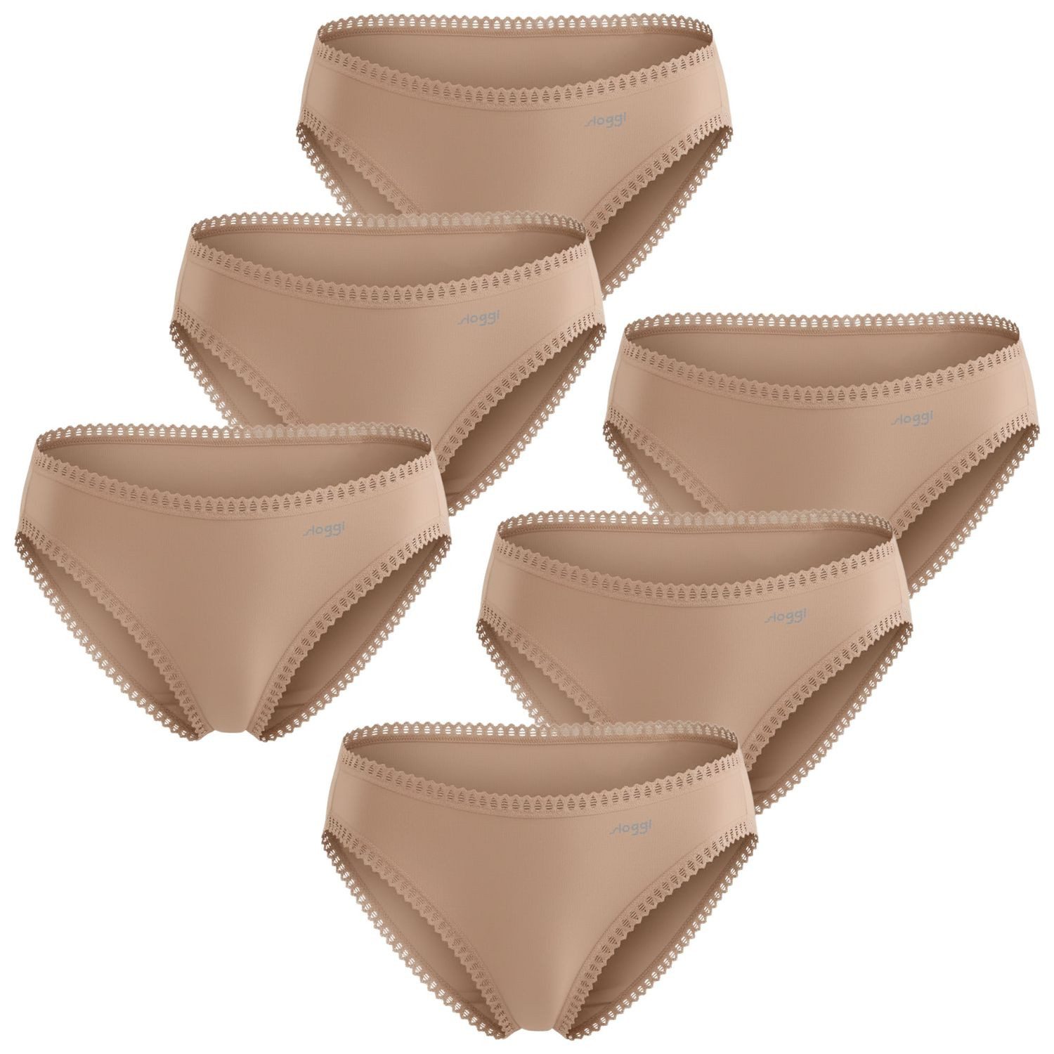 6 x beige