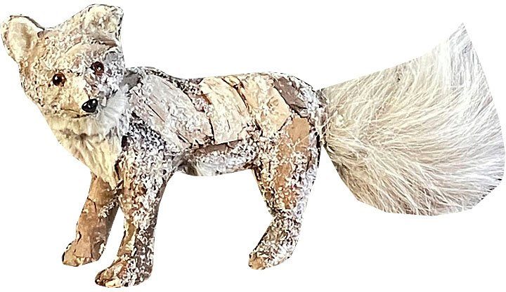 HOSSNER - HOMECOLLECTION Weihnachtsfigur Dekofigur, Fuchs (1 St), Tierfigur, Weihnachtsdeko | Dekofiguren
