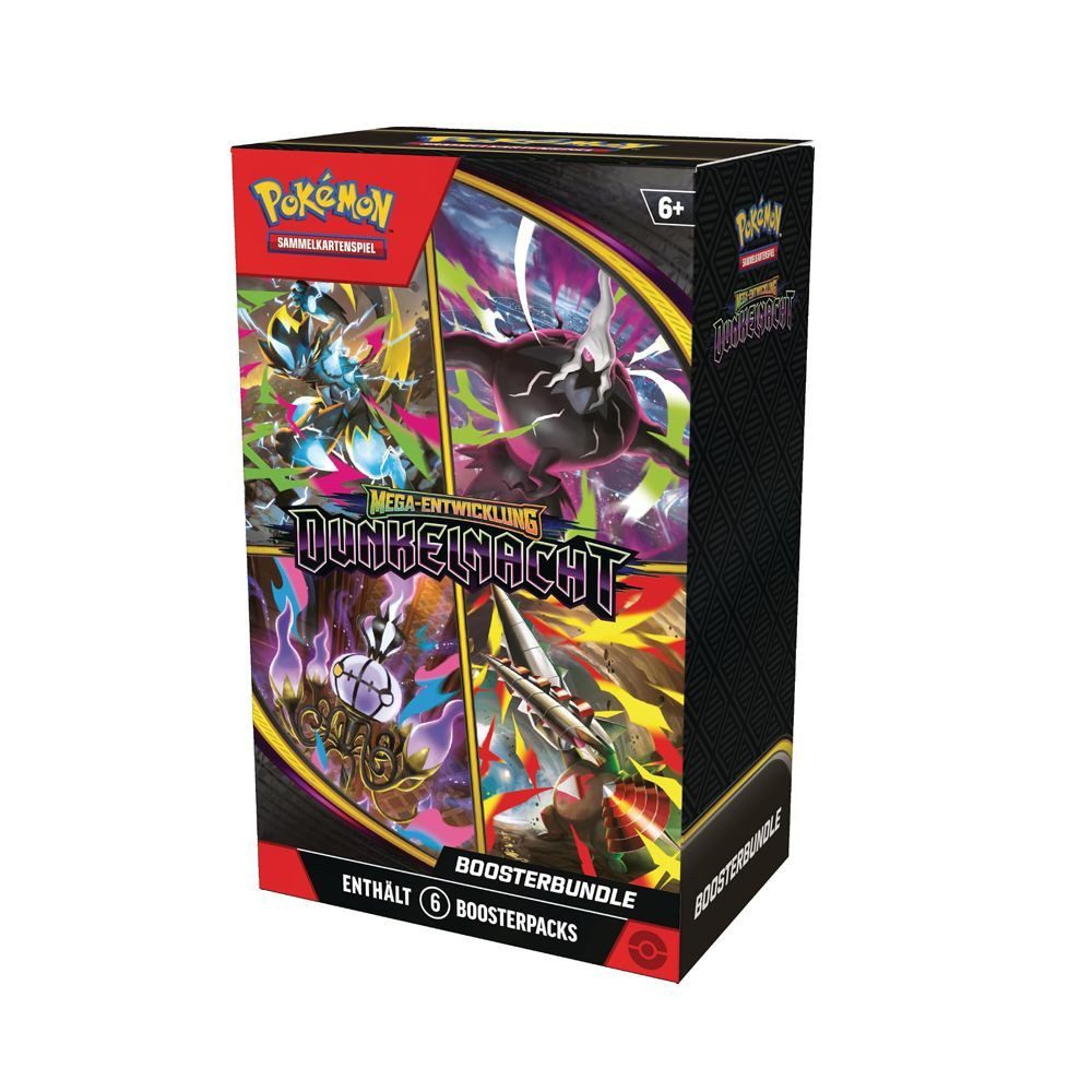 POKÉMON Sammelkarte Booster-Bundle Pokemon Sammel-Karten deutsch Dunkelnacht
