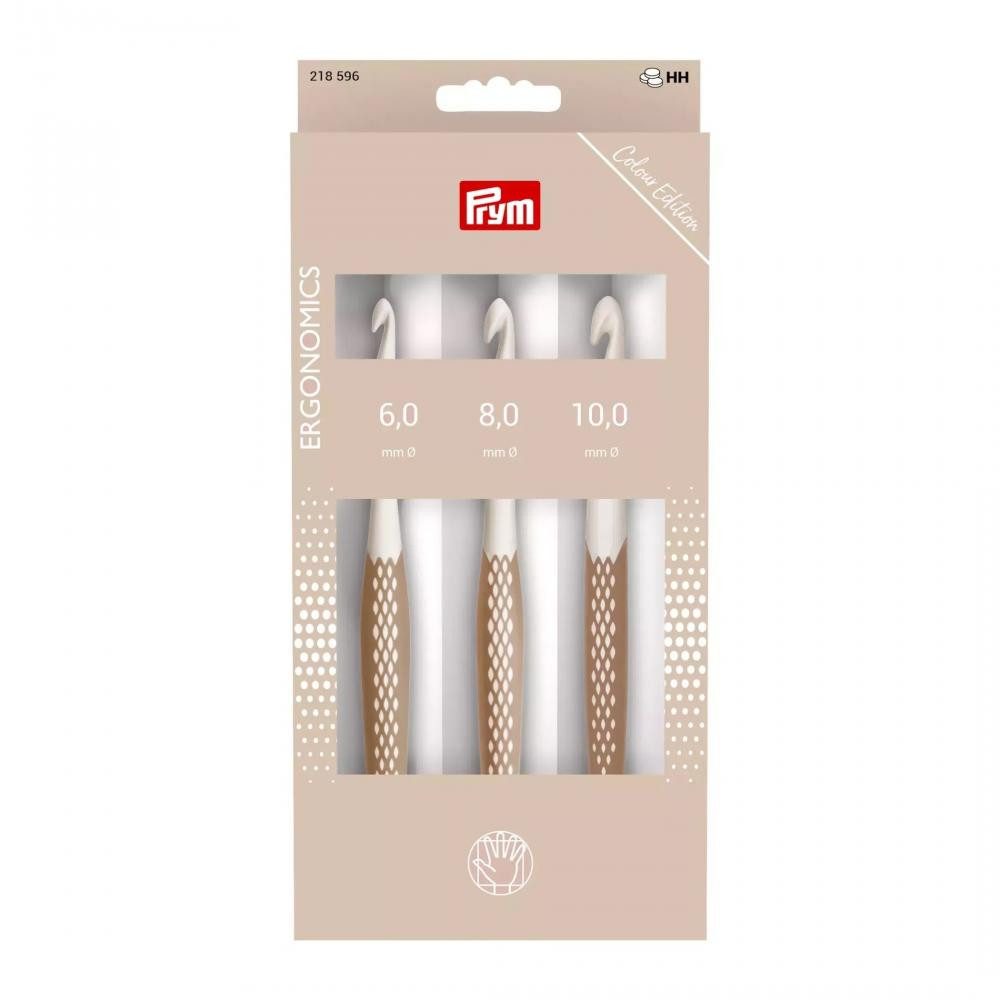 Prym Häkelnadeln - Wollhäkelnadel-Set mit ergonomischem Griff