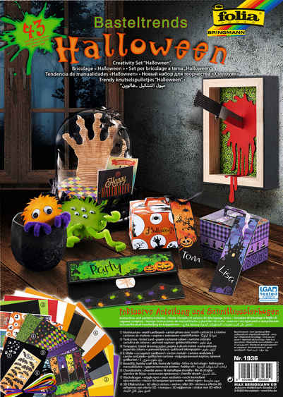 Folia Kreativset Bastel-Set Monster Halloween, Komplettset