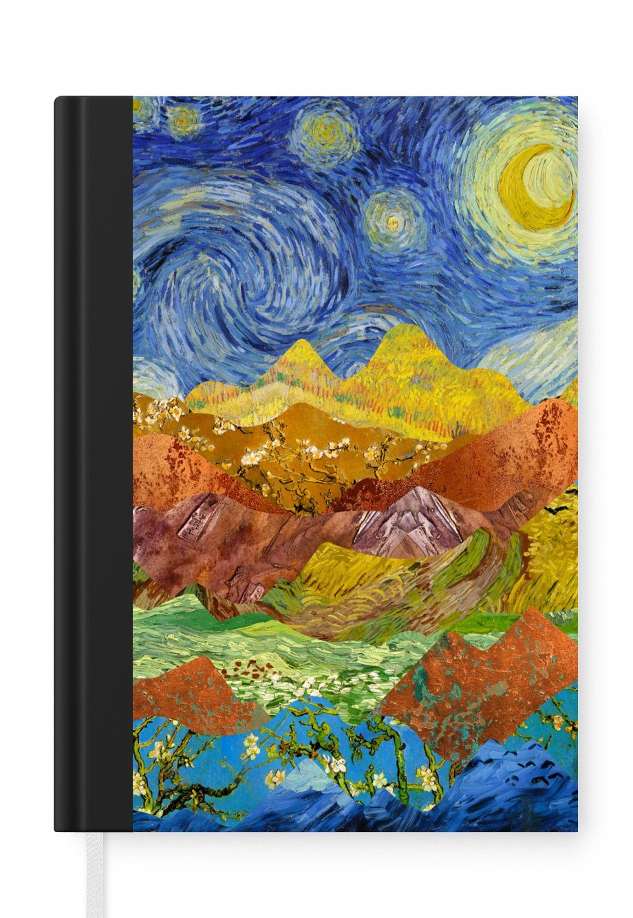 MuchoWow Notizbuch Van Gogh - Alte Meister - Malerei, Journal, Merkzettel, Tagebuch, Notizheft, A5, 98 Seiten, Haushaltsbuch