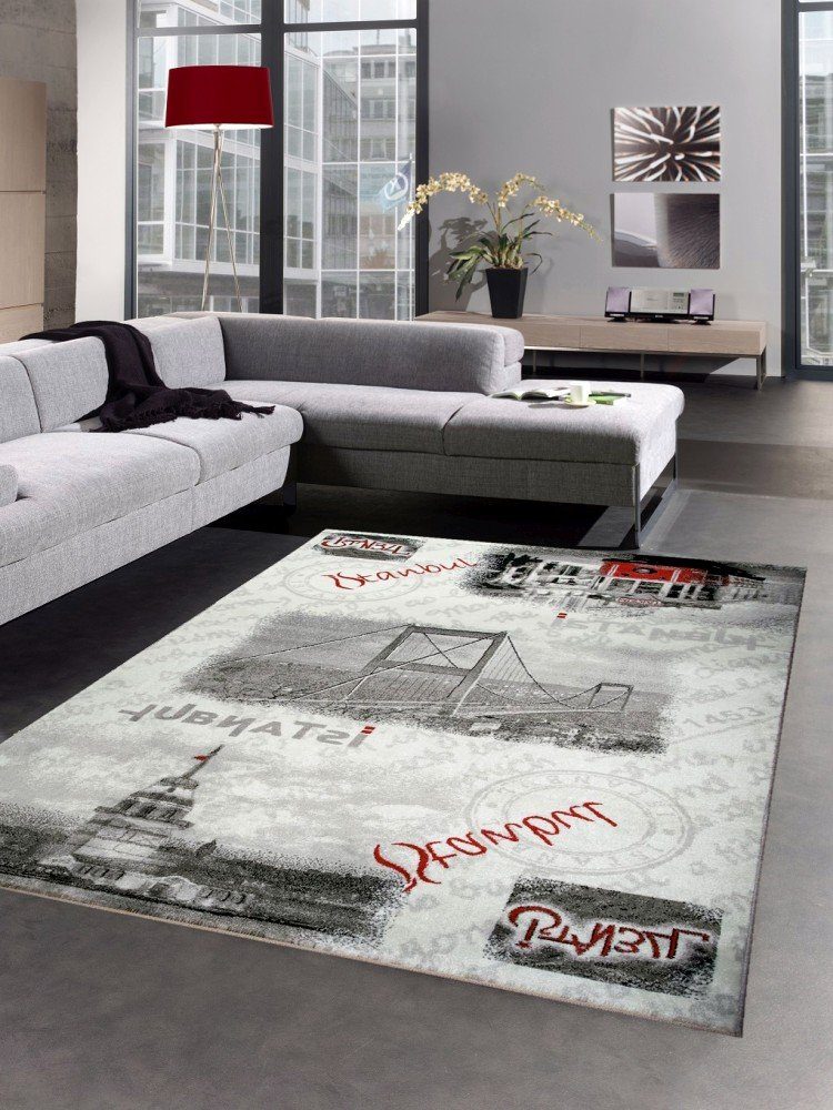 Carpetia Teppich Designer Teppich Kurzflorteppich Istanbul günstig online kaufen