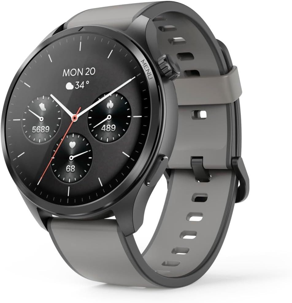 Hama est. 1923 00178627 Smartwatch (3,6 cm, android ios), Sport Smartwatch mit GPS, 110 Sportmodi und AMOLED Display