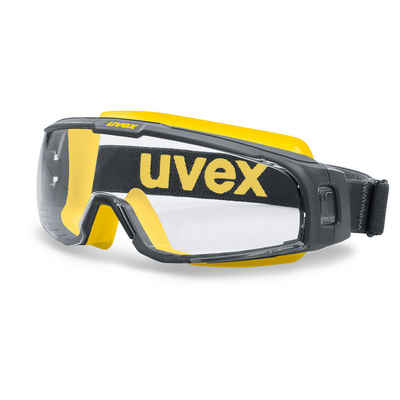 Uvex Arbeitsschutzbrille u-sonic grau/gelb